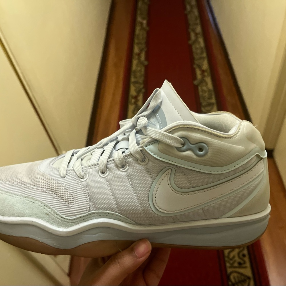 Nike White and Light Gray Sneakers